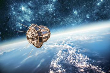 Space satellite Elements of this image furnished by NASA.