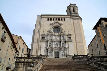 Fototapeta na wymiar Cathedral of Girona, Spain