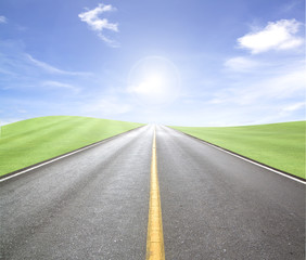 Road and Sky Cornfield trip