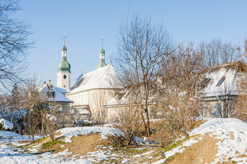 Arlesheim, Dorf, Dom, Arlesheimer Dom, Baselland, Domplatz, Winterspaziergang, Wanderweg,...