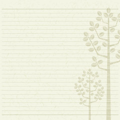 tree letter paper - 75582896