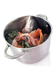 Crédence de cuisine en verre imprimé Poisson fish fumet