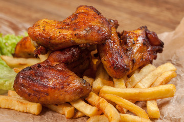 Roasted chicken.