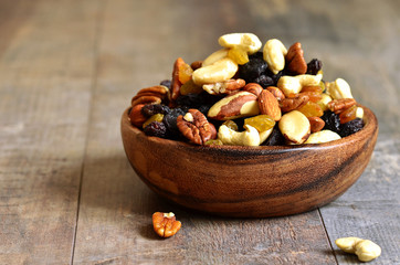 Dried fruits and nuts mix.