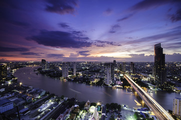 Naklejka premium Bangkok city