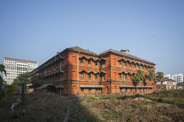Fototapeta na wymiar colonial heritage building in Yangon