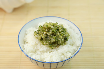 香味野菜とご飯