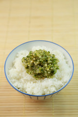 香味野菜とご飯