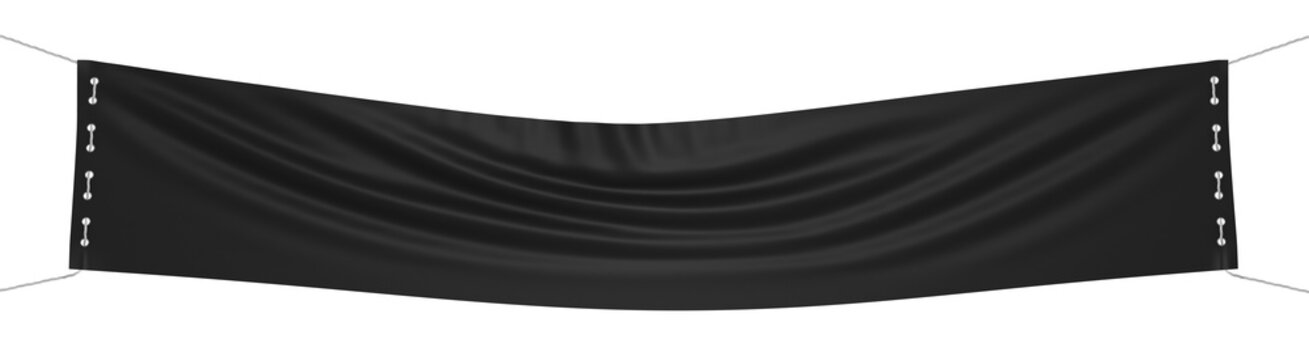 black blank banner