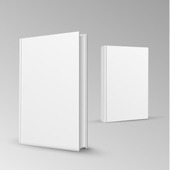 Blank book cover vector illustration gradient mesh.