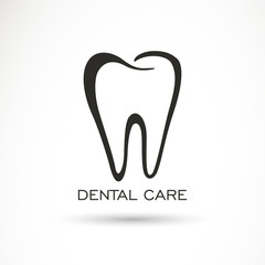 Vector Illustration of a Dental Care Label