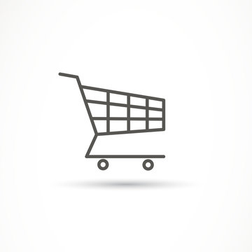Vector Illustration of a Shopping Cart Icon