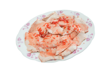 Roasted red pork with Sauce
