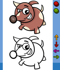 Fototapeta premium dog game character cartoon illustration
