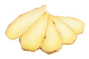 Fresh ginger slices