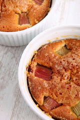  cake with rhubarb