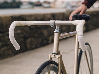 Fixie bicycle detail