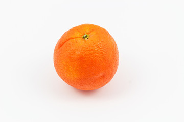 One orange with white background
