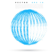 Vector background with colored sphere.