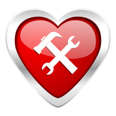 tools valentine icon service sign