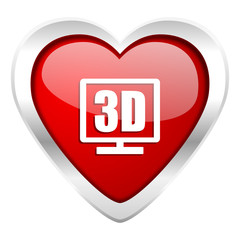 3d display valentine icon