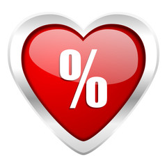 percent valentine icon