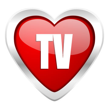 tv valentine icon television sign