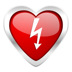 bolt valentine icon flash sign