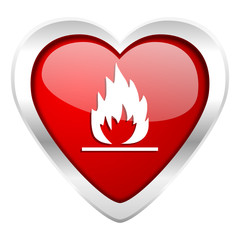 flame valentine icon