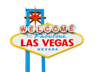 Gartenposter Willkommen im Las Vegas-Zeichen © somchaij
