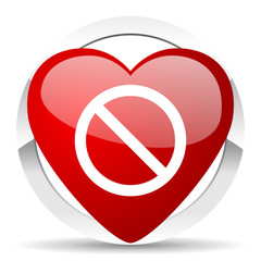 access denied valentine icon