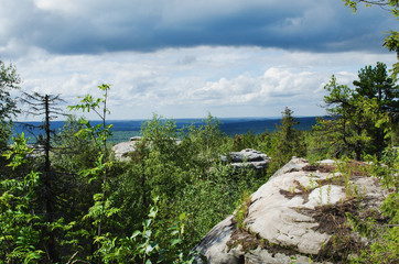 Mountain landscape. Russia. Ural Mountains