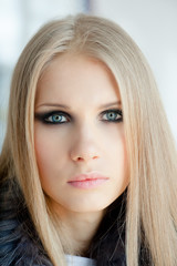 Naklejka premium Portrait of a beautiful young blonde