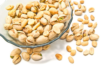 tasty peanuts and pistachios