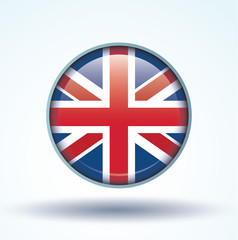 Flag set of england, vector illustration