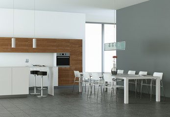 moderne Küche Interieur Design