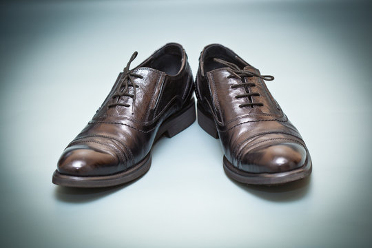 Classic expensive leather shoes