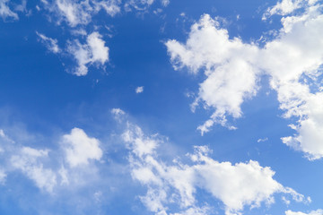 Naklejka na ściany i meble blue sky white clouds