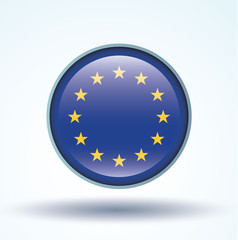 Flag set of europe, vector illustration