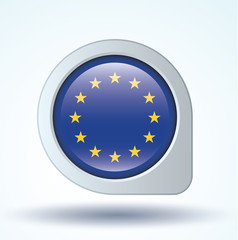 Flag set of europe, vector illustration