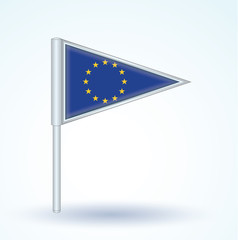 Flag set of europe, vector illustration