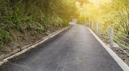 narrow road in the mountain