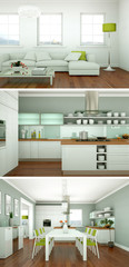 moderne Wohnung Interieur Design