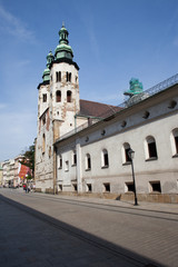 Fototapeta na wymiar Church of St. Andrew in the Old Town of Krakow