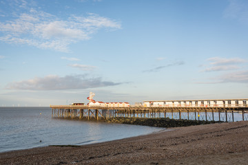 Fototapeta na wymiar Herne Bay Pier in the late afternoon sunshine