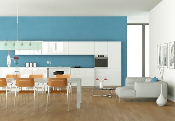 moderne Küche Interieur Design