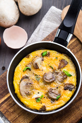 Omelette with mushrooms