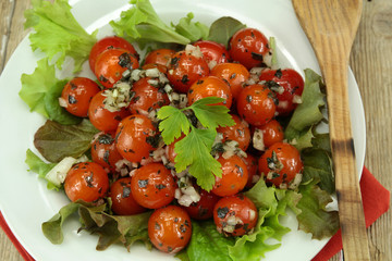 salade de tomates cerise