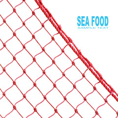 Fishing net with space for your text.