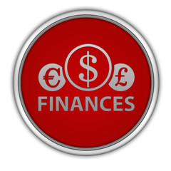 Finance circular icon on white background
